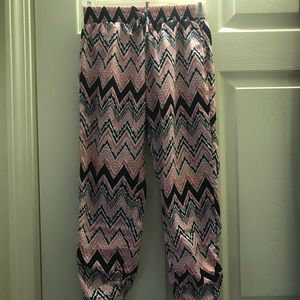 girls tribal print pants